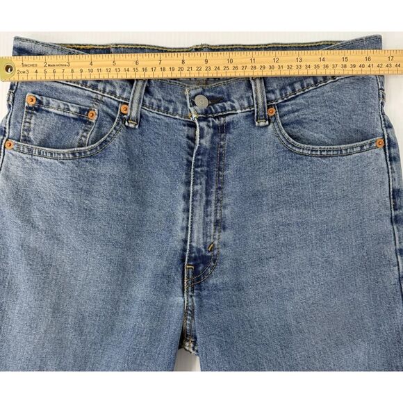 Levis 550 Straight Leg Denim Jeans Stretch Men's Size 34 (Fit 34x33) - Picture 5 of 11